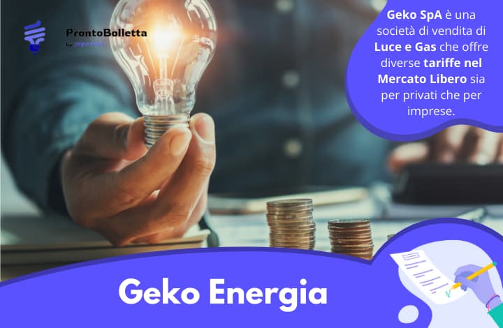 Le tariffe luce e gas di Geko Energia