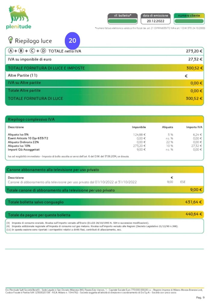 Bolletta Eni Plenitude