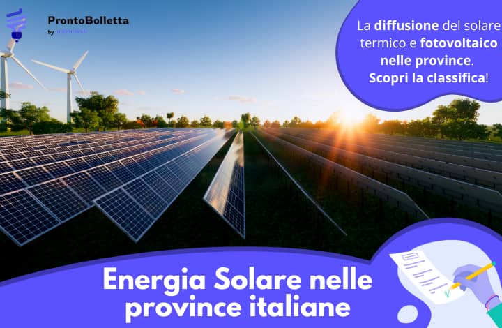 Energia Solare: la classifica delle province italiane