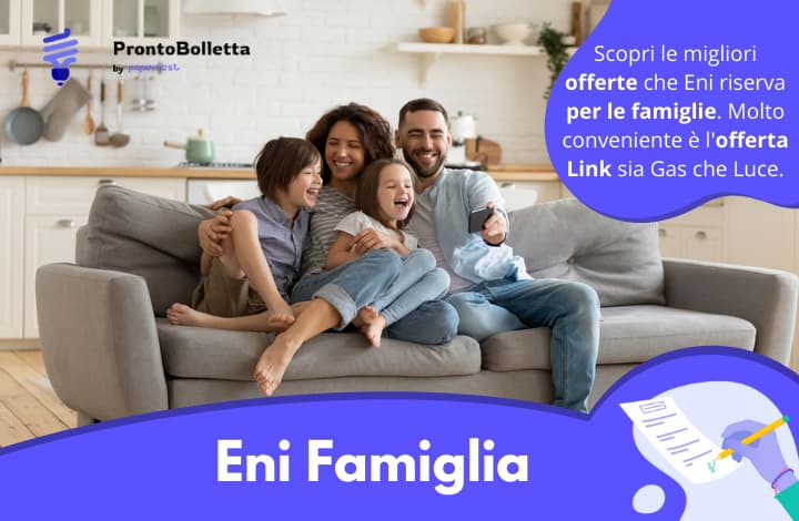 Eni famiglia: offerte luce e gas