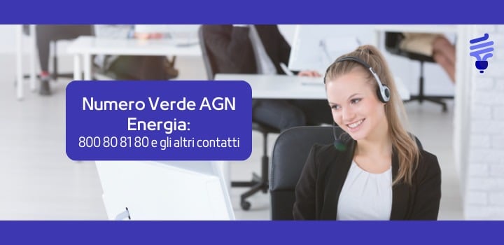 AGN Energia: Numero Verde, Mail e Area Clienti