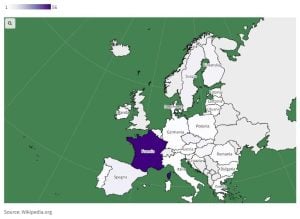 Mappa delle centrali nucleari Europa G7